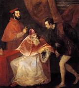 Pope Paul III with his Nephews Alessandro and Ottavio Farnese